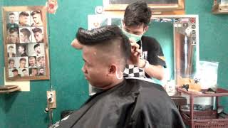 Potong rambut spike semi mohawk