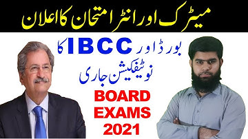 Matric Fsc Board Exams 2021 Official Notification 9th 10th 12th Datesheet 2021