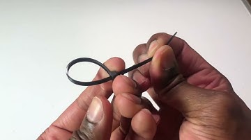 How to Undo a Zip Tie without cutting it