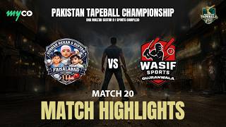 Highlights | Wasif Sports vs Faisalabad | Pakistan Tape Ball | Match 20 | on Myco