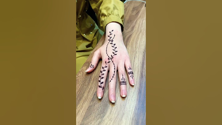 رسم حنه ورق شجر ناعمة وبسيطة || mehendi henna design 🔥 pelin arts