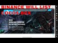 Binance Will List Cocos BCX COCOS Coin Token Gaming Platform