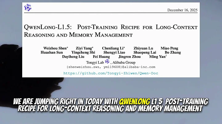 QwenLong-L1.5: Post-Training Recipe for Long-Context Reasoning and Memory Management (Dec 2025)