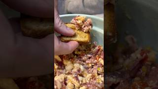 Feta Cheese Grinder Dip seasoned with @shoresmokeseasonings on the @BlackstoneGriddles #viral