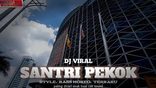 DJ SANTRI PEKOK TERBARU style bass horeg karnaval paling dicari enak buat cek sound viral tiktok2024