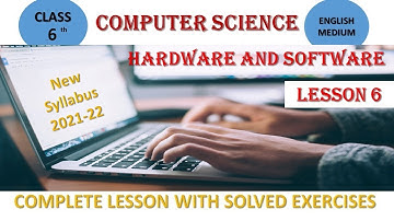Computer Science// Class 6//Lesson 6// Hardware and Software// New PSEB Syllabus