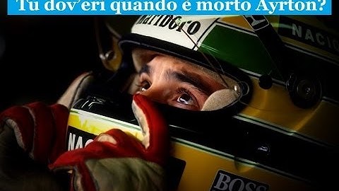 #Controsterzo #SefieGp 1 maggio 1994: tu dov'eri quando è morto Ayrton?