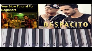 Despacito | Keyboard Cover|Tutorial|Harmonium|Easy chords