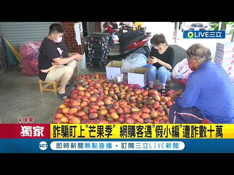 盯上"芒果季"掀詐騙潮? 民眾網購芒果遇詐騙 錯信假小編遭盜刷信用卡數十萬 警方提醒:勿主動提供信用卡資料｜記者 賴碧香 涂永全｜【LIVE大現場】20220605｜三立新聞台