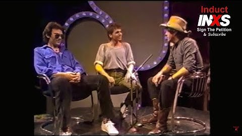 Triple M, Marc Hunter, Molly Meldrum & Michael Hutchence of INXS 1982 | Induct INXS