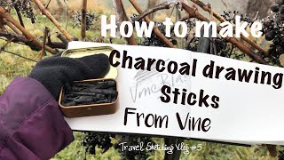 How to make drawing charcoal sticks