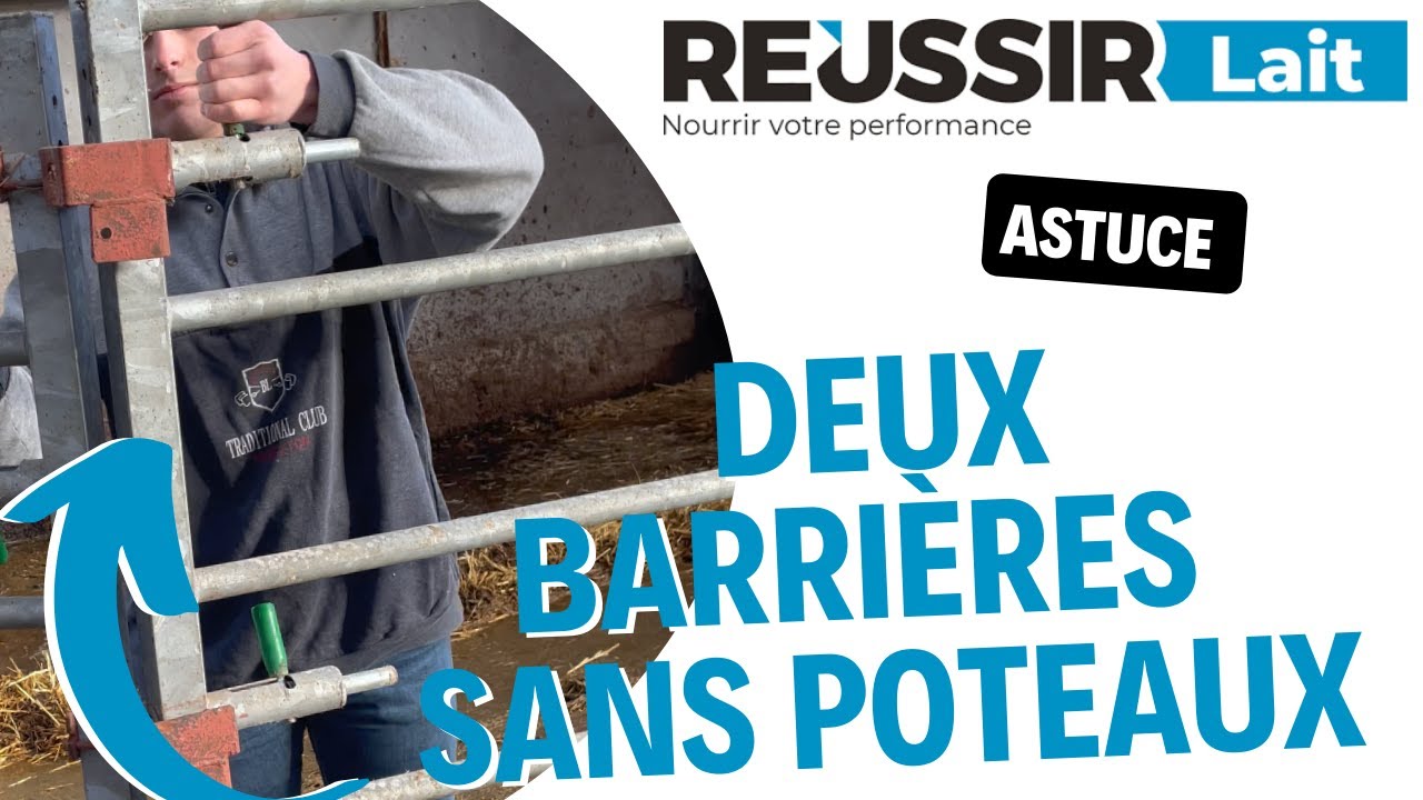 Astuce : deux barrières verrouillées sans poteaux