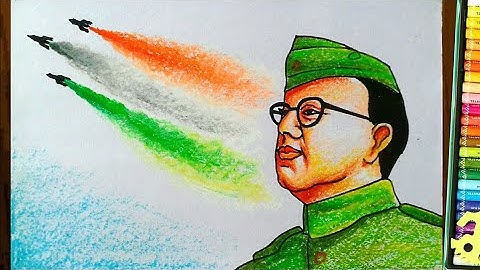 Draw with me - Netaji Subhash Chandra Bose, Independence day Drawing of