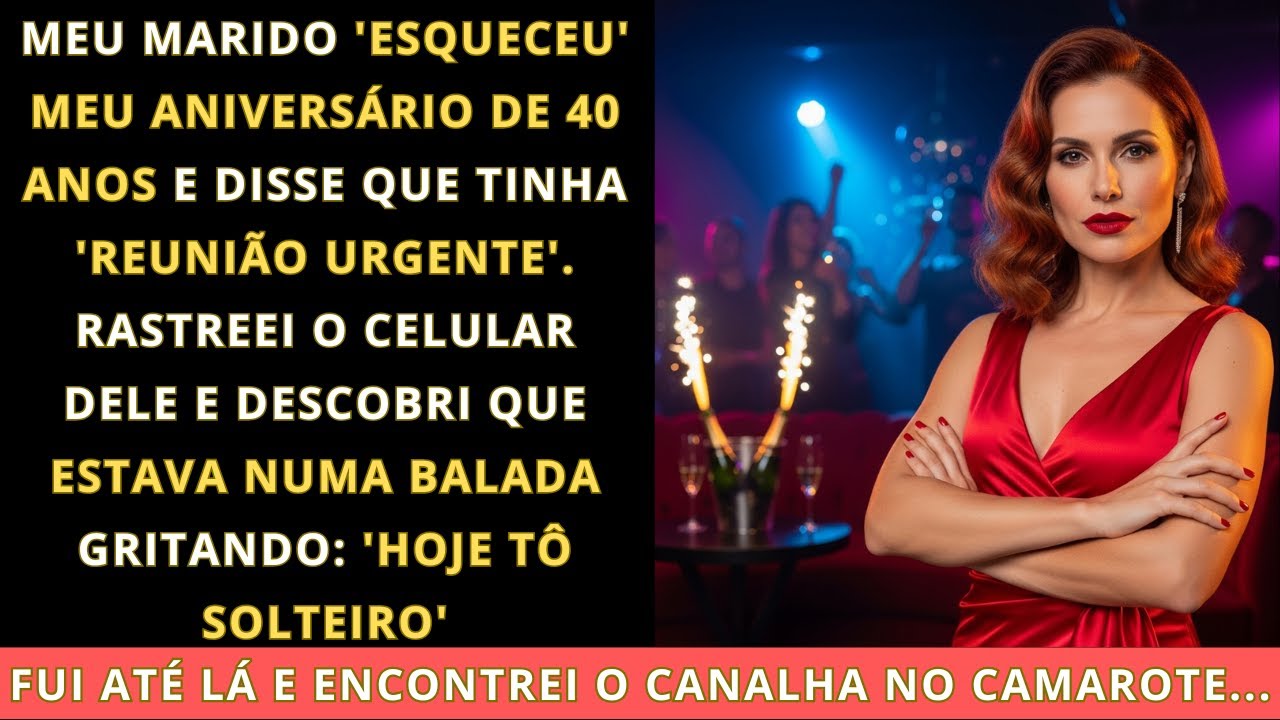No meu aniversário de 40 anos, meu marido disse que 