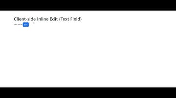 Client-side inline editing of textfield using jQuery and Bootstrap | InfoBrisk
