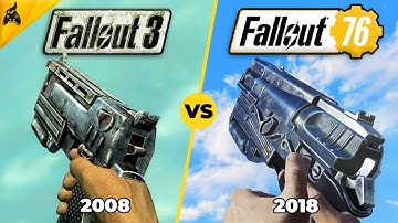 Fallout 3 vs New Vegas vs Fallout 4 vs 76 - 10mm Pistol Comparison