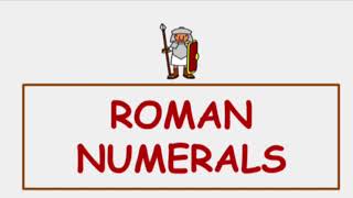 Roman Numerals 1-39
