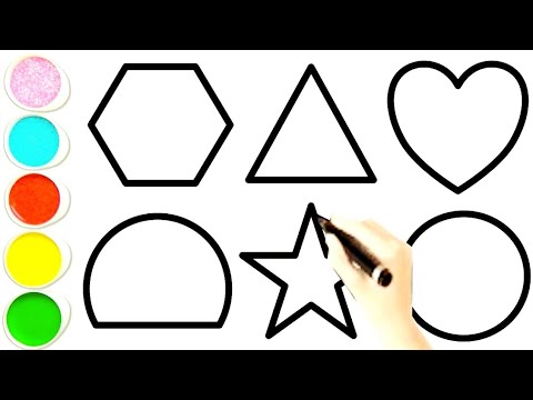 how to darw shapes |2dshapes drawing |educational videos for kids |preschool learning |toddlers,126
