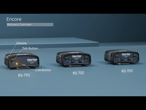 Encore® Beltpacks Overview - video from Clearcom