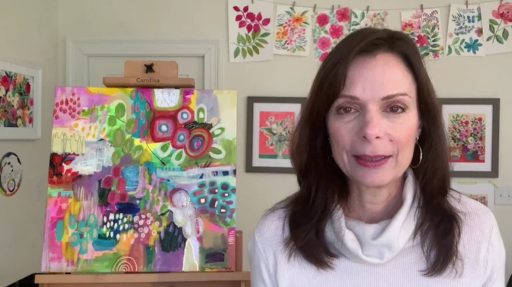 Skillshare class: Paint an Abstract Flower Garden!