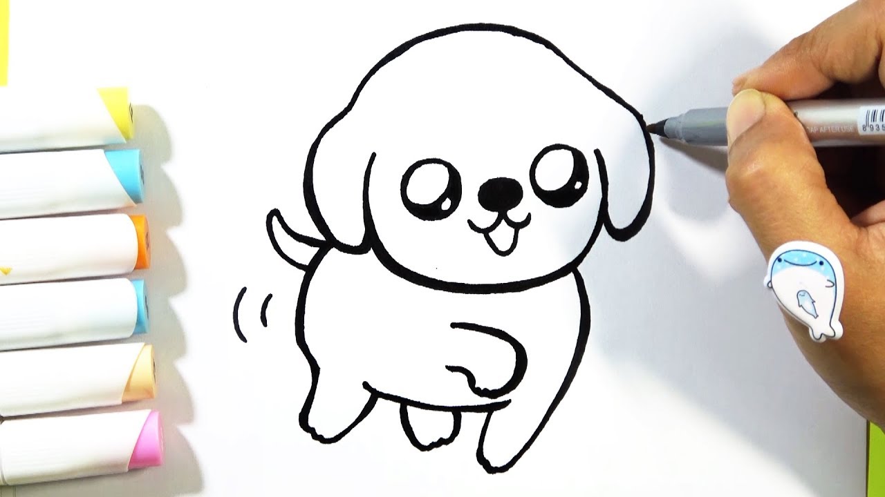 How to Draw Puppy CUTE - Easy | BOBO Cute Art - YouTube