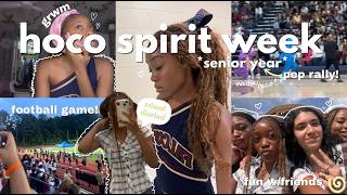 HOMECOMING SPIRIT WEEK *senior year* VLOG | dress up days, pep rally, football game, friends & more!