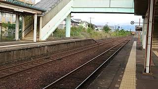 【高速通過！】キハ187系特急スーパーまつかぜ7号益田行き 湖山駅通過