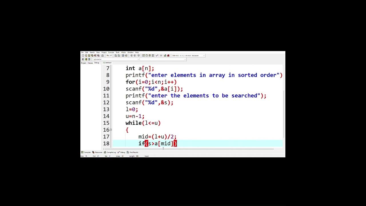 Program to Implement Binary Search Algorithm in C Programming Language ...