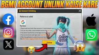 Only 2 Min 😱 | BGMI ID Unlink from Google Play, Twitter, Facebook | 100% WORKING TRICK 🔥