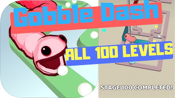 🤪GOBBLE DASH🐍ALL 100 LEVELS🔥by Voodoo🚶‍♂️WalkThrough(iOS)