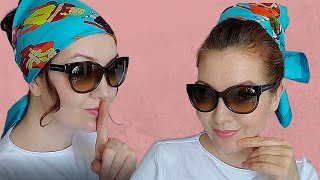 15 EASY silk scarf hairstyles. How to wear a silk scarf as a headband.  Hair scarf tutorial. by How to tie a scarf 10,082 views 2 years ago 12 minutes, 26 seconds