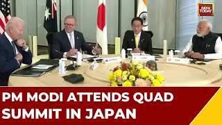 PM Modi Attends Quad Summit In Japan Along With US, Japan, Australia's Leaders