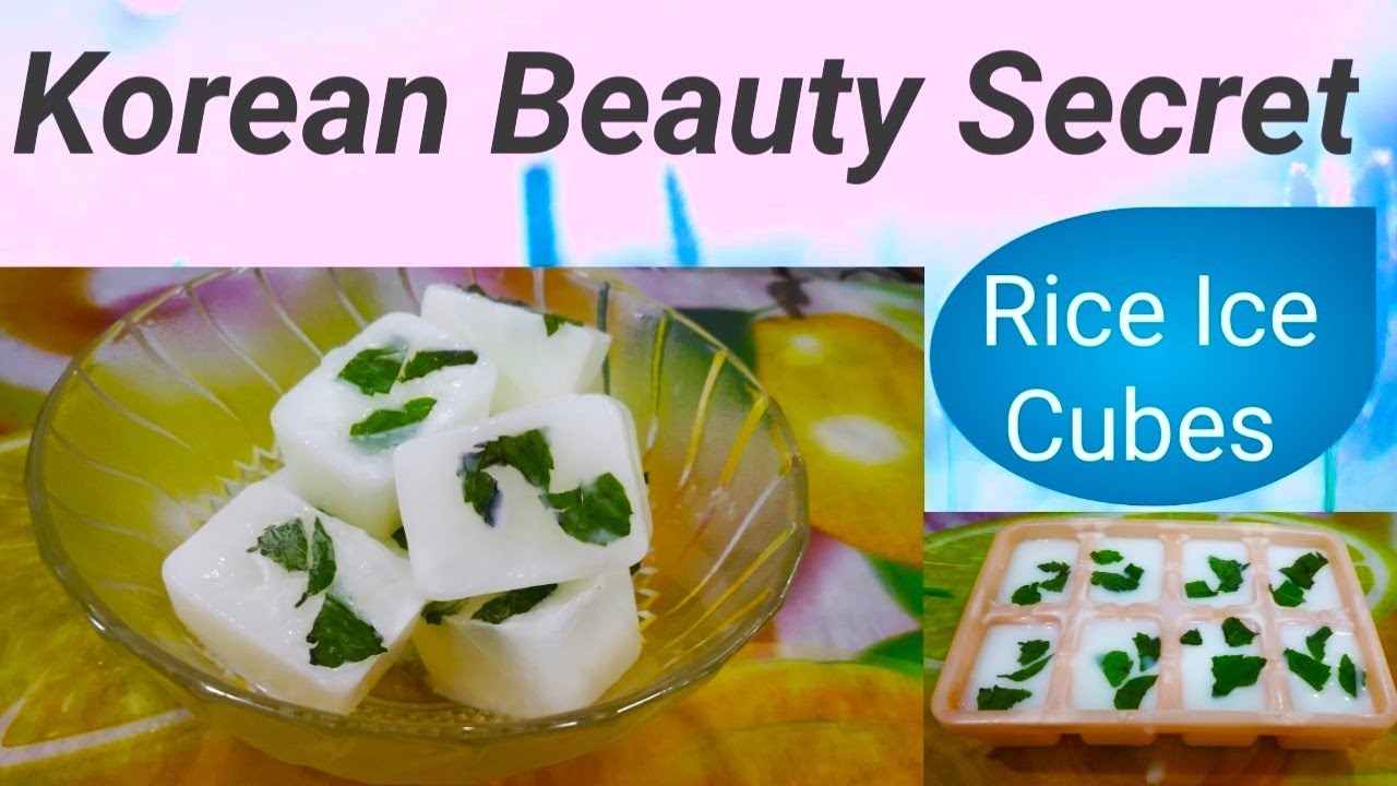 Rice Ice Cubes for Skin tightening & whitening Rice Water Ice Cubes