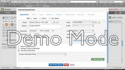 drchrono - Training on Appointment Scheduling feature