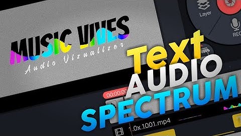 TEXT Vizualizer in KineMaster || Text Audio Spectrum || MUSIC VIVES || 2Cool Editing ||
