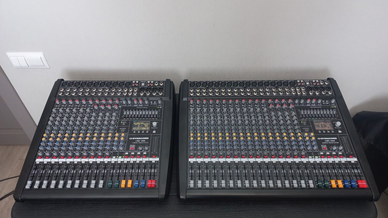 Обзор микшерных пультов Dynacord CMS 10003 и Dynacord CMS 16003 YouTube