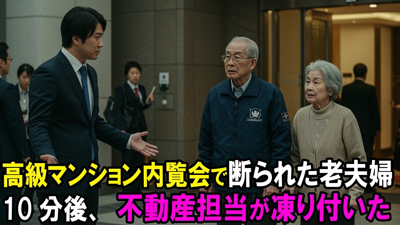 『貧乏はお断りです』高級マンションの内覧会で断られた老夫婦。その10分後、不動産案内担当の顔が青ざめた