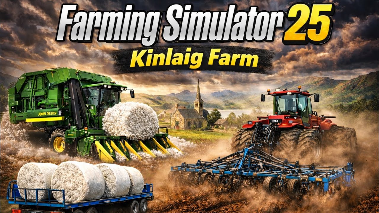 ИЗВЪНРЕДЕН ТРУД !🚜 Жътва на памук и култивиране | Overtime Farming Cotton Harvest & Cultivation FS25