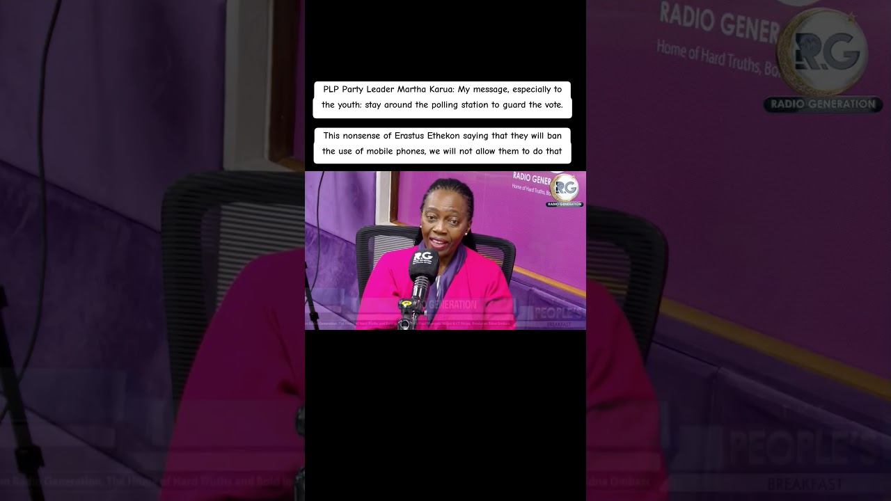 Martha Karua: My message, especially to the youth: stay around the polling station to guard the vote