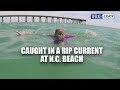 GOPro video: Caught in a rip current at NC beach | WRAL News