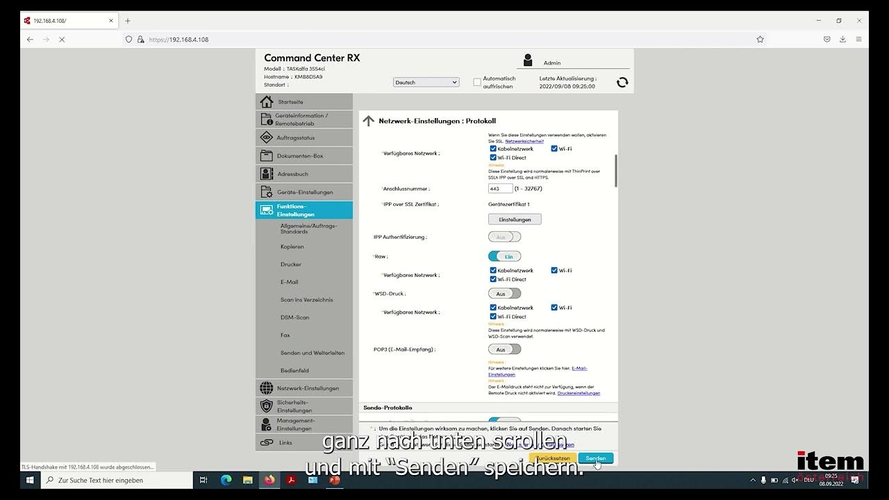 Kyocera scan to e mail youtube