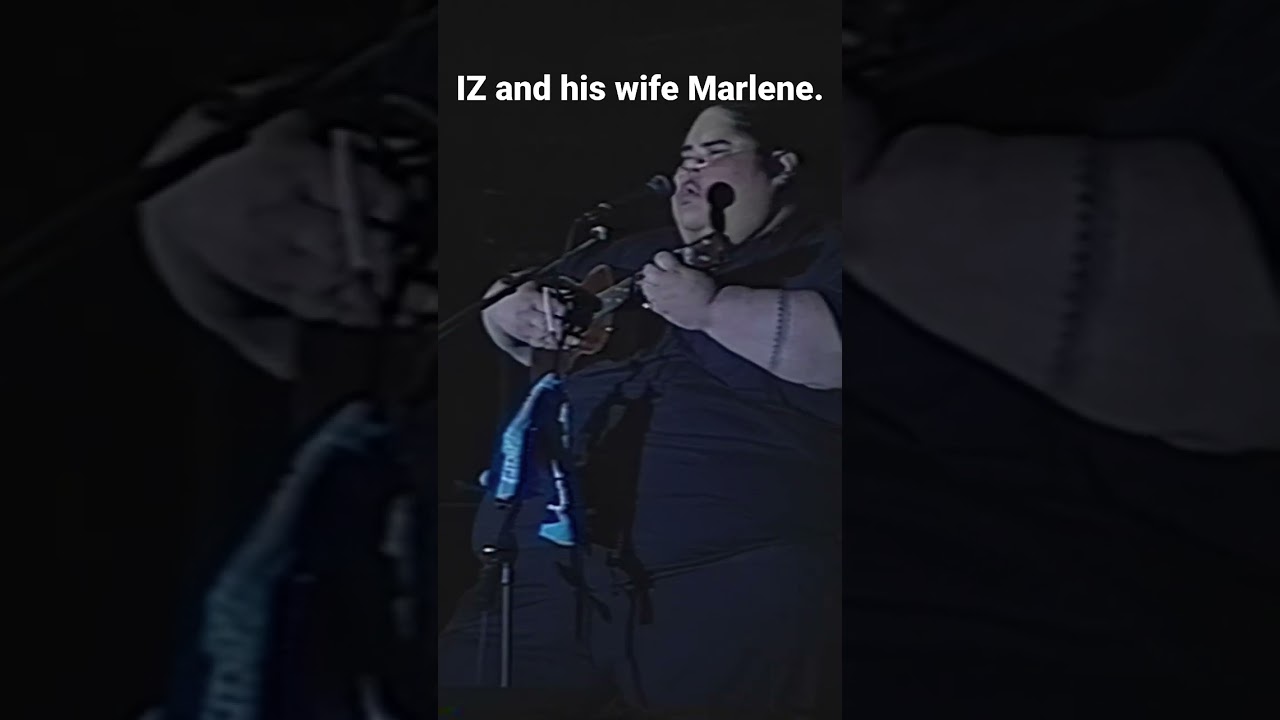 Watch Israel brought his wife, Marlene out to perform hula during a performance of Kaleohano on YouTube Watch Israel brought his wife, Marlene out to perform hula during a performance of Kaleohano on YouTube