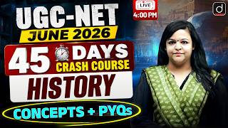 UGC NET June 2026 | History 45 Days Crash Course + PYQs | Drishti Teaching Exams