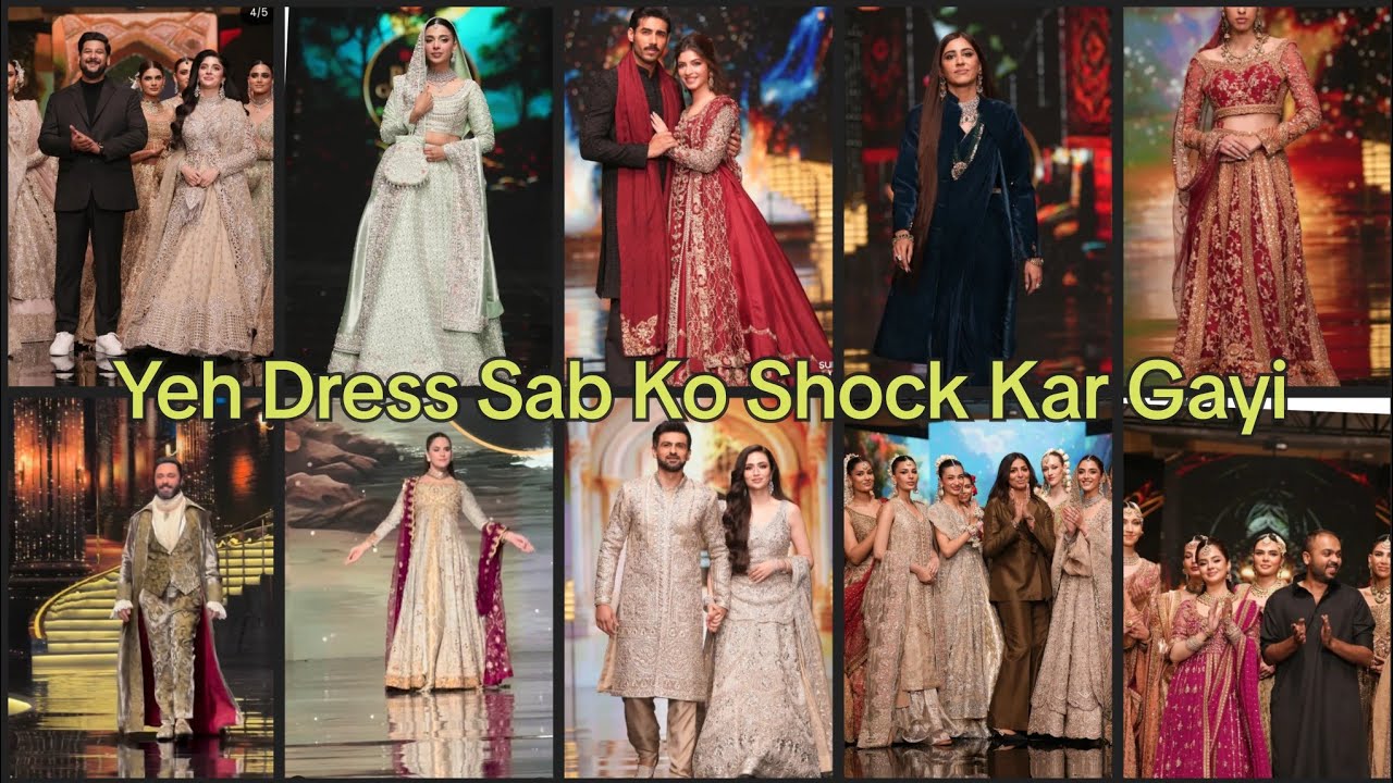 Sunsilk HUM Bridal Couture Week 2025 Yeh Dress Sab Ko Shock Kar Gayi 😱 | HUM Bridal Couture