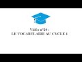 20 le vocabulaire au cycle 1 documents sur eduscol