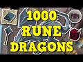 Loot From 1,000 Rune Dragons | Ultimate Rune Dragons Guide Old School Runescape