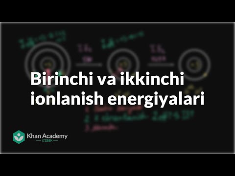 Video: Ikkinchi ionlanish energiyasi tendentsiyasi nima?