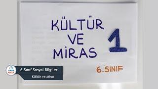 6.Sınıf Sosyal Bilgiler - Kültür Ve Miras
