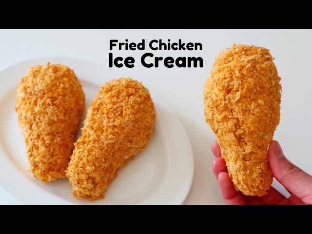 Tik Tok Fried Chicken Ice Cream Viral Recipe • Bake Me Some Sugar