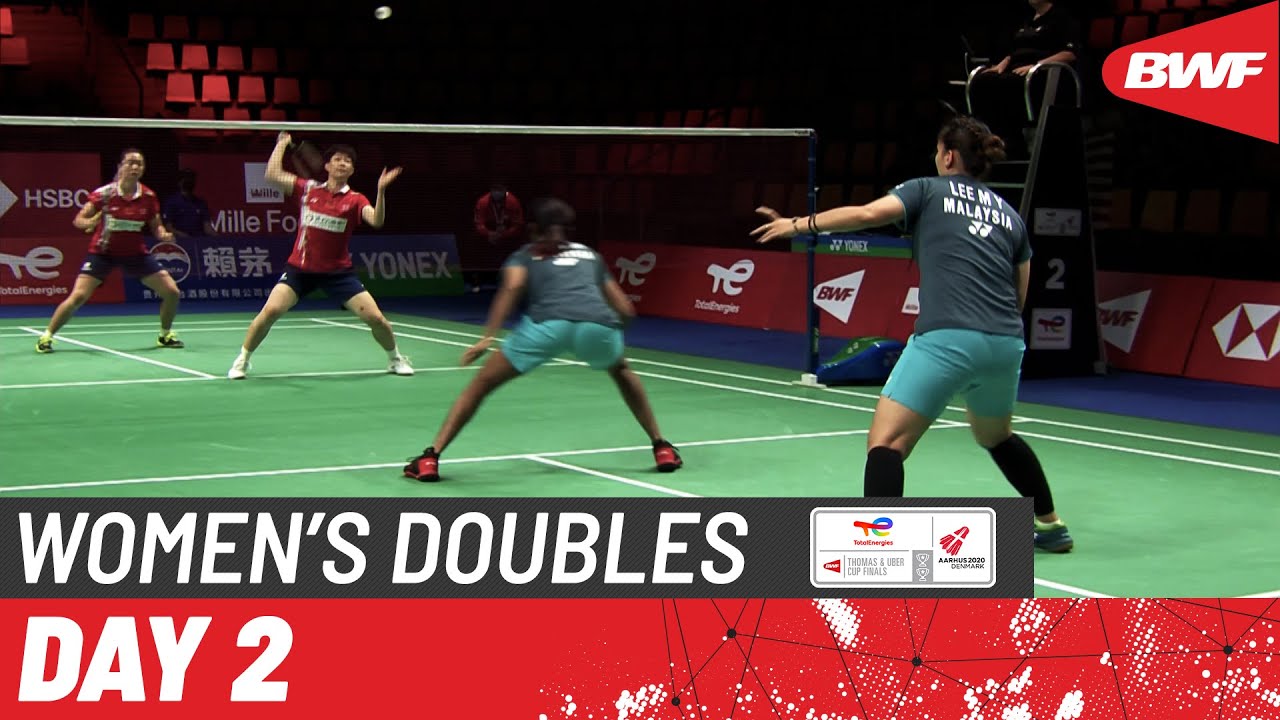 BWF Uber Cup Liu/Xia (CHN) vs Lee/Thinaah (MAS) Group D